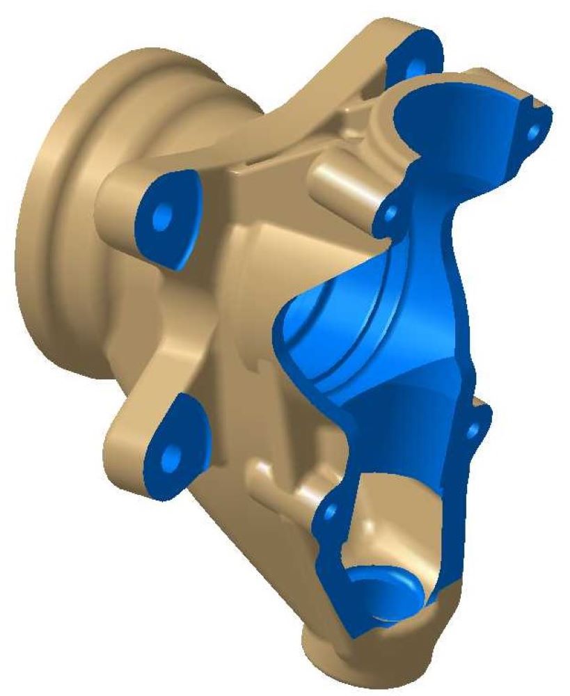 Porsche 935 front upright finished CAD model